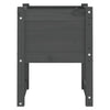 Planters 2 pcs Grey 40x40x52.5 cm Solid Wood Pine