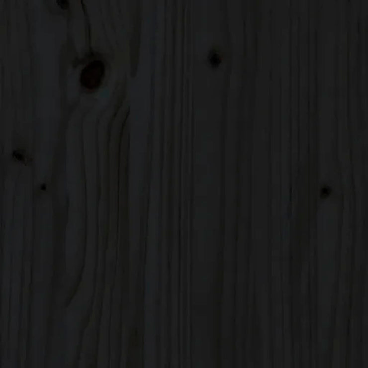 Planter Black 40x40x52.5 cm Solid Wood Pine