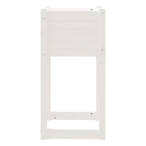 Planters 2 pcs White 40x40x81 cm Solid Wood Pine