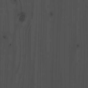 Planter Grey 40x40x81 cm Solid Wood Pine
