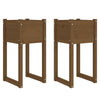 Planters 2 pcs Honey Brown 40x40x81 cm Solid Wood Pine