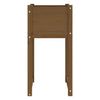Planters 2 pcs Honey Brown 40x40x81 cm Solid Wood Pine