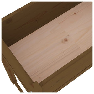 Planter Honey Brown 78x40x81 cm Solid Wood Pine