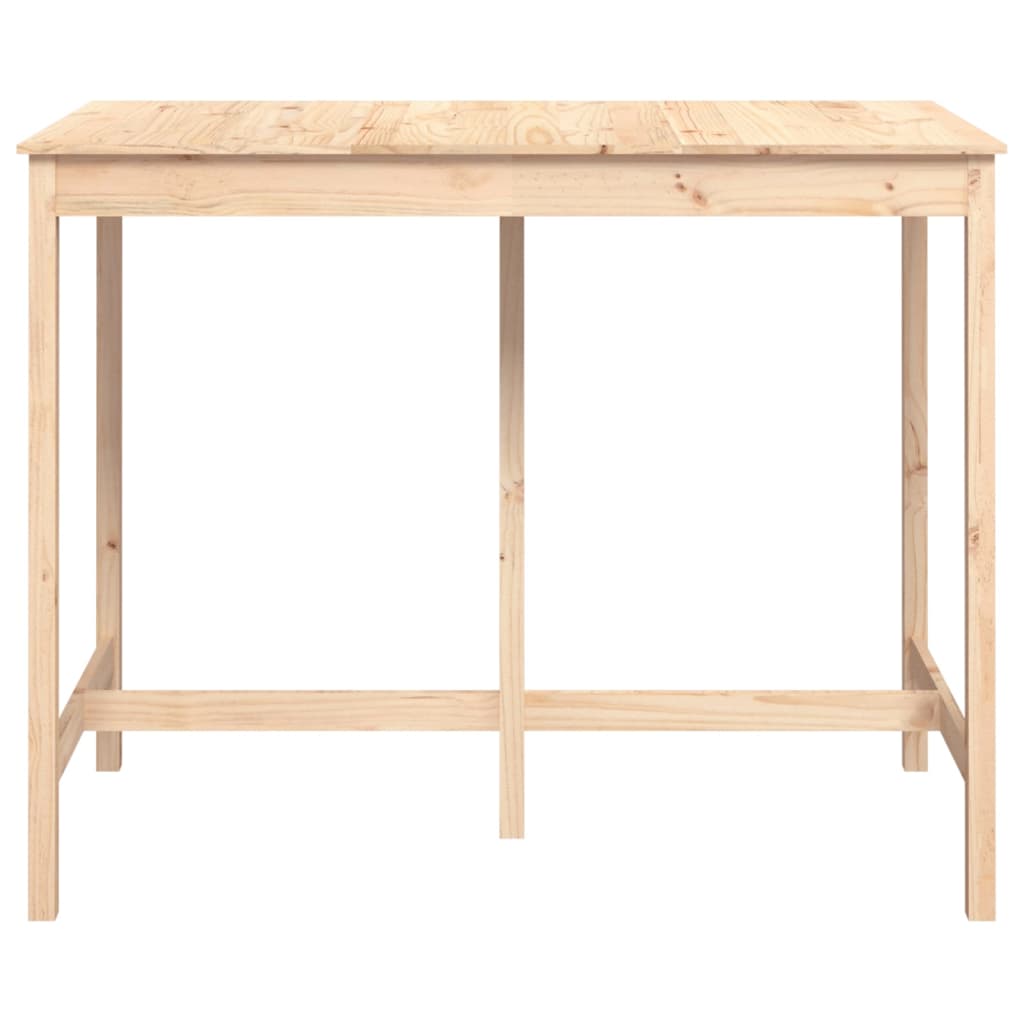 Bar Table 140x80x110 cm Solid Wood Pine