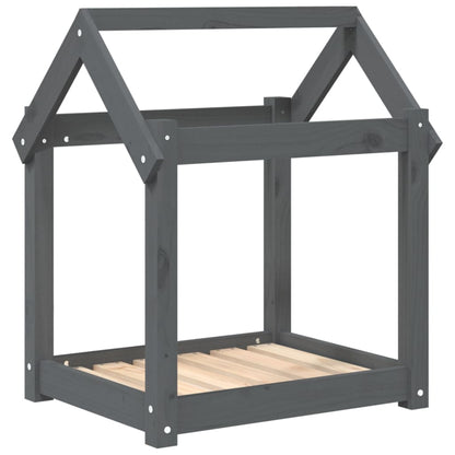 Dog Bed | Grey | Solid Pine Wood | Small/Medium | Durable | Dog Bed