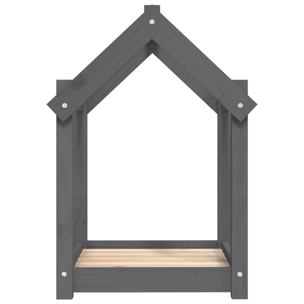 Dog Bed | Grey | Solid Pine Wood | Small/Medium | Durable | Dog Bed