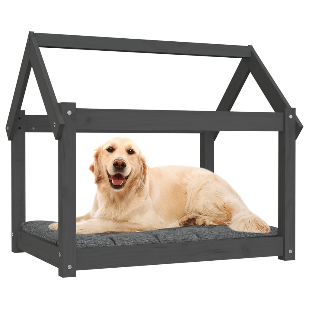 Dog Bed | Grey | Solid pine wood | Medium | Durable | Dog Bed