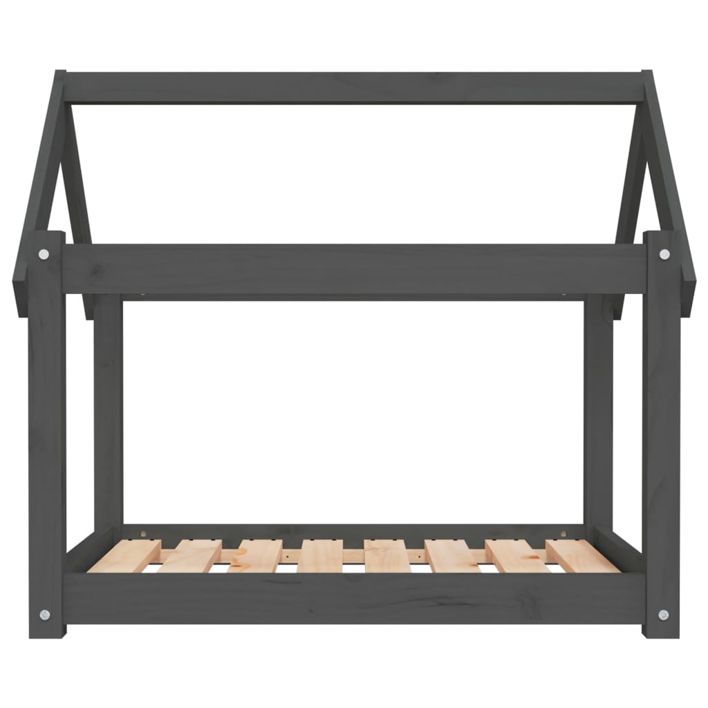Dog Bed | Grey | Solid pine wood | Medium | Durable | Dog Bed