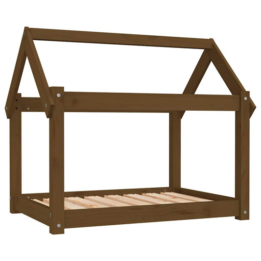 Dog Bed Honey Brown 81x60x70 cm Solid Wood Pine
