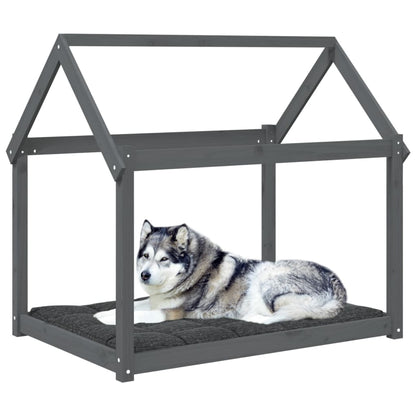 Dog Bed | Grey | Solid Pine Wood | Large | Minimalistic | Dog Bed