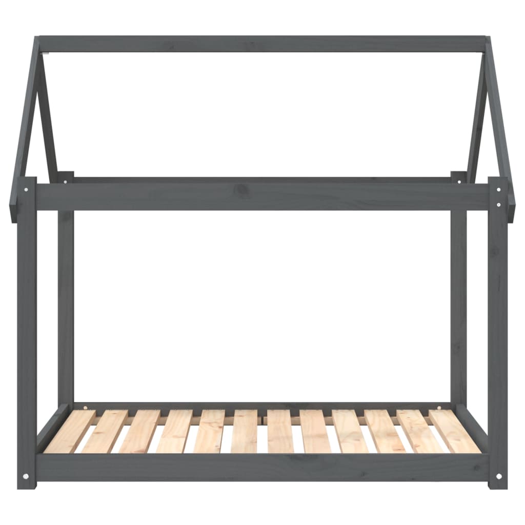 Dog Bed | Grey | Solid Pine Wood | Large | Minimalistic | Dog Bed