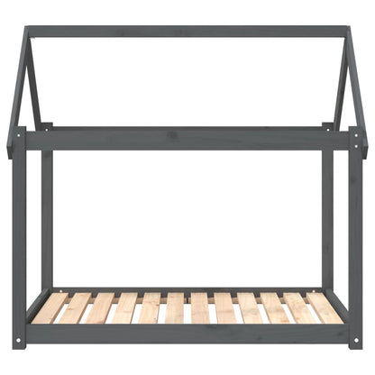 Dog Bed | Grey | Solid Pine Wood | Large | Minimalistic | Dog Bed