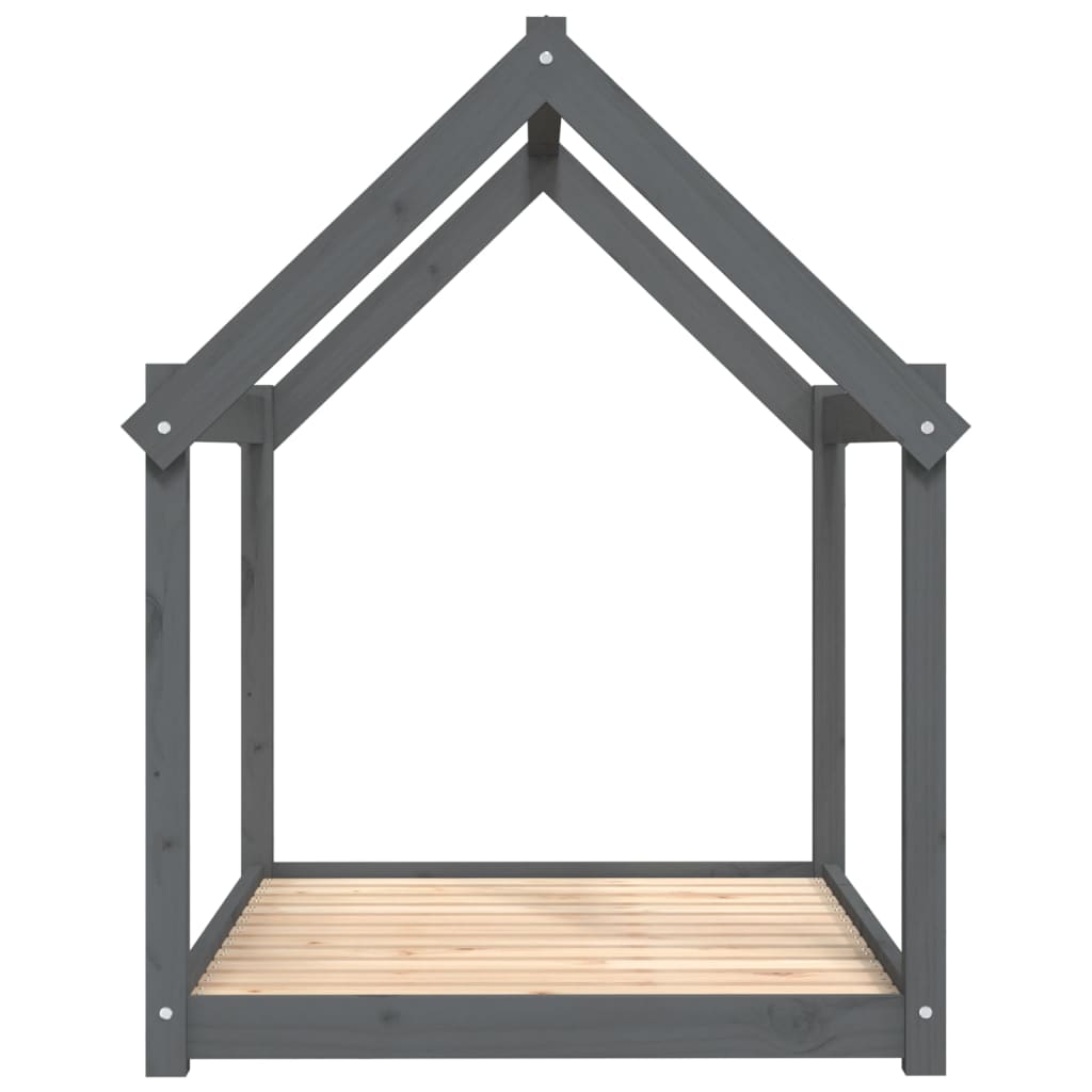 Dog Bed | Grey | Solid Pine Wood | Large | Minimalistic | Dog Bed
