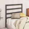 Bed Headboard Grey 95x4x100 cm Solid Wood Pine
