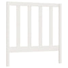Bed Headboard White 95x4x100 cm Solid Wood Pine