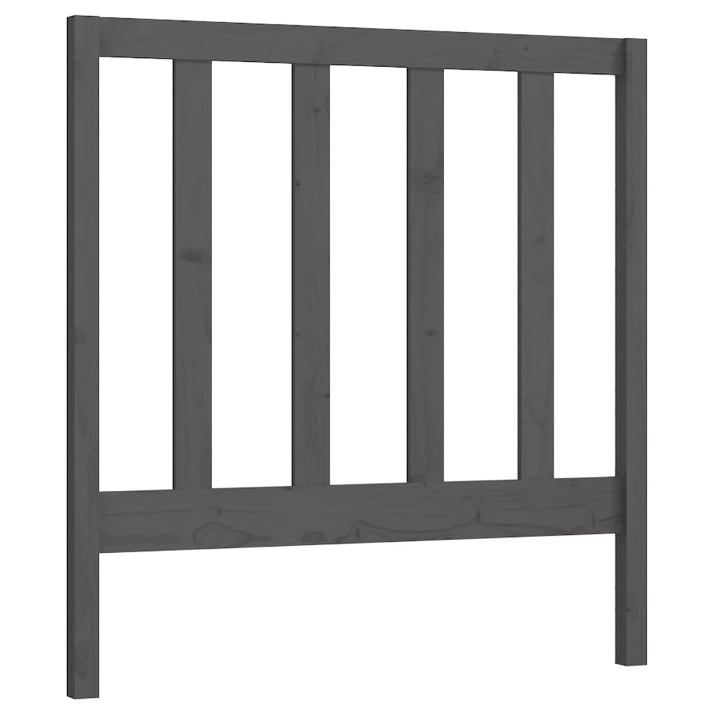 Bed Headboard | Grey | Solid pinewood | Standard | Durable
