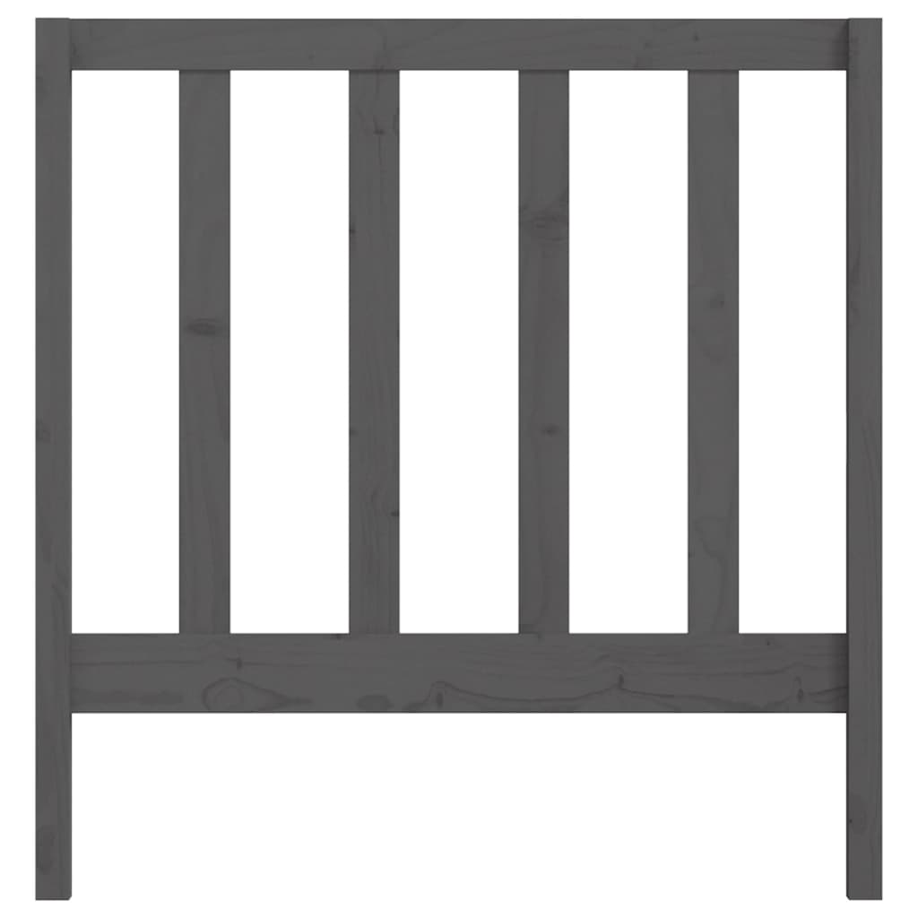 Bed Headboard | Grey | Solid pinewood | Standard | Durable
