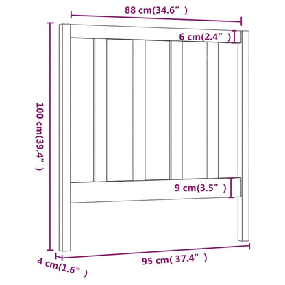 Bed Headboard | Honey Brown | Solid Pine Wood | Single | Appealing Design