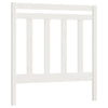Bed Headboard White 95x4x100 cm Solid Wood Pine