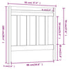 Bed Headboard Honey Brown 95x4x100 cm Solid Wood Pine
