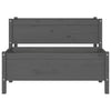 Planter Grey 110x84x75 cm Solid Wood Pine