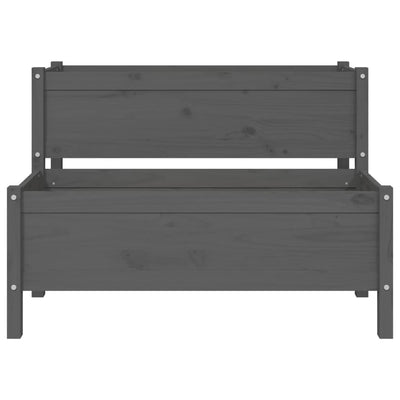 Planter Grey 110x84x75 cm Solid Wood Pine