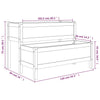 Planter Grey 110x84x75 cm Solid Wood Pine