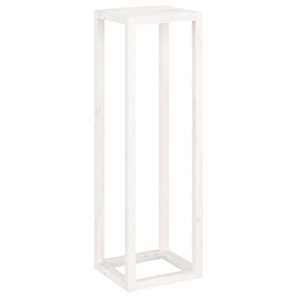 3 Piece Plant Stand Set White Solid Wood Pine