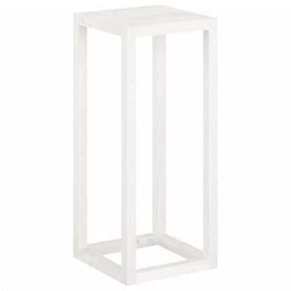 3 Piece Plant Stand Set White Solid Wood Pine