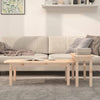 2 Piece Coffee Table Set Solid Wood Pine