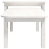 2 Piece Coffee Table Set White Solid Wood Pine