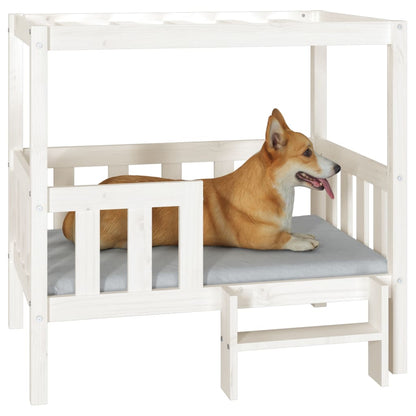 Dog Bed White 95.5x73.5x90 cm Solid Wood Pine