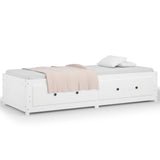 Day Bed White 90x200 cm Solid Wood Pine