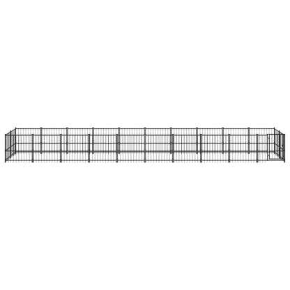 Outdoor Dog Kennel Steel 18.77 m²