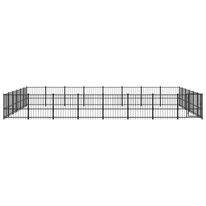 Outdoor Dog Kennel Steel 45.16 m²