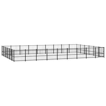 Outdoor Dog Kennel Steel 50.81 m²
