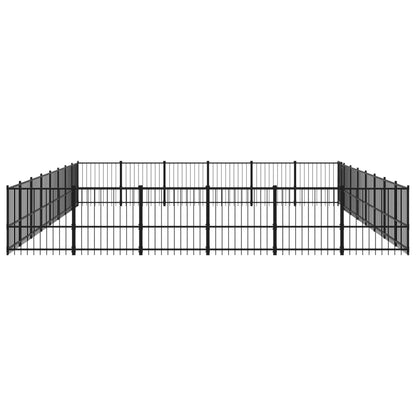 Outdoor Dog Kennel Steel 50.81 m²
