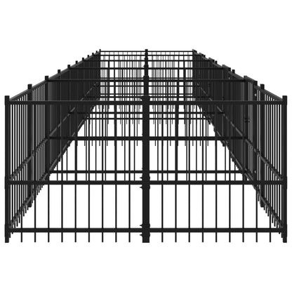 Outdoor Dog Kennel Steel 18.77 m²