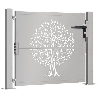 Garden Gate 100x75 cm Corten Steel Tree Design
