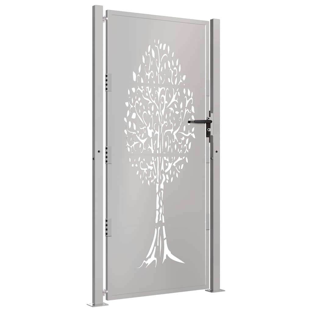 Garden Gate 100x200 cm Corten Steel Tree Design
