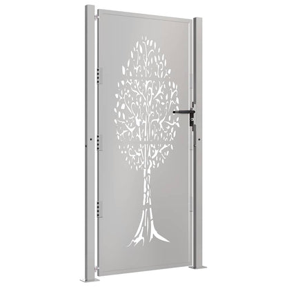 Garden Gate 100x200 cm Corten Steel Tree Design