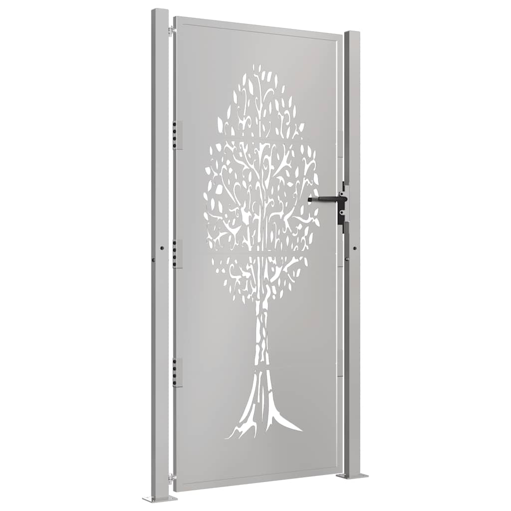 Garden Gate 100x200 cm Corten Steel Tree Design