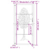 Garden Gate 105x205 cm Corten Steel Tree Design