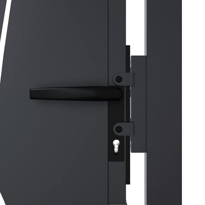 Garden Gate Anthracite 100x75 cm Steel Grass Design