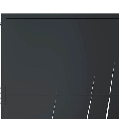 Garden Gate Anthracite 100x100 cm Steel Grass Design