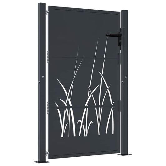 Garden Gate Anthracite 100x150 cm Steel Grass Design