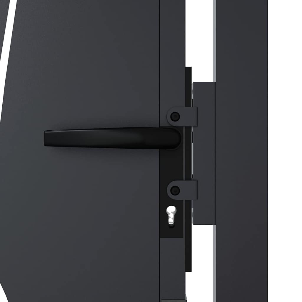 Garden Gate Anthracite 100x175 cm Steel Grass Design