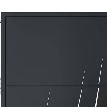 Garden Gate Anthracite 100x200 cm Steel Grass Design