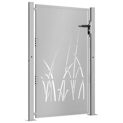 Garden Gate 100x125 cm Corten Steel Grass Design