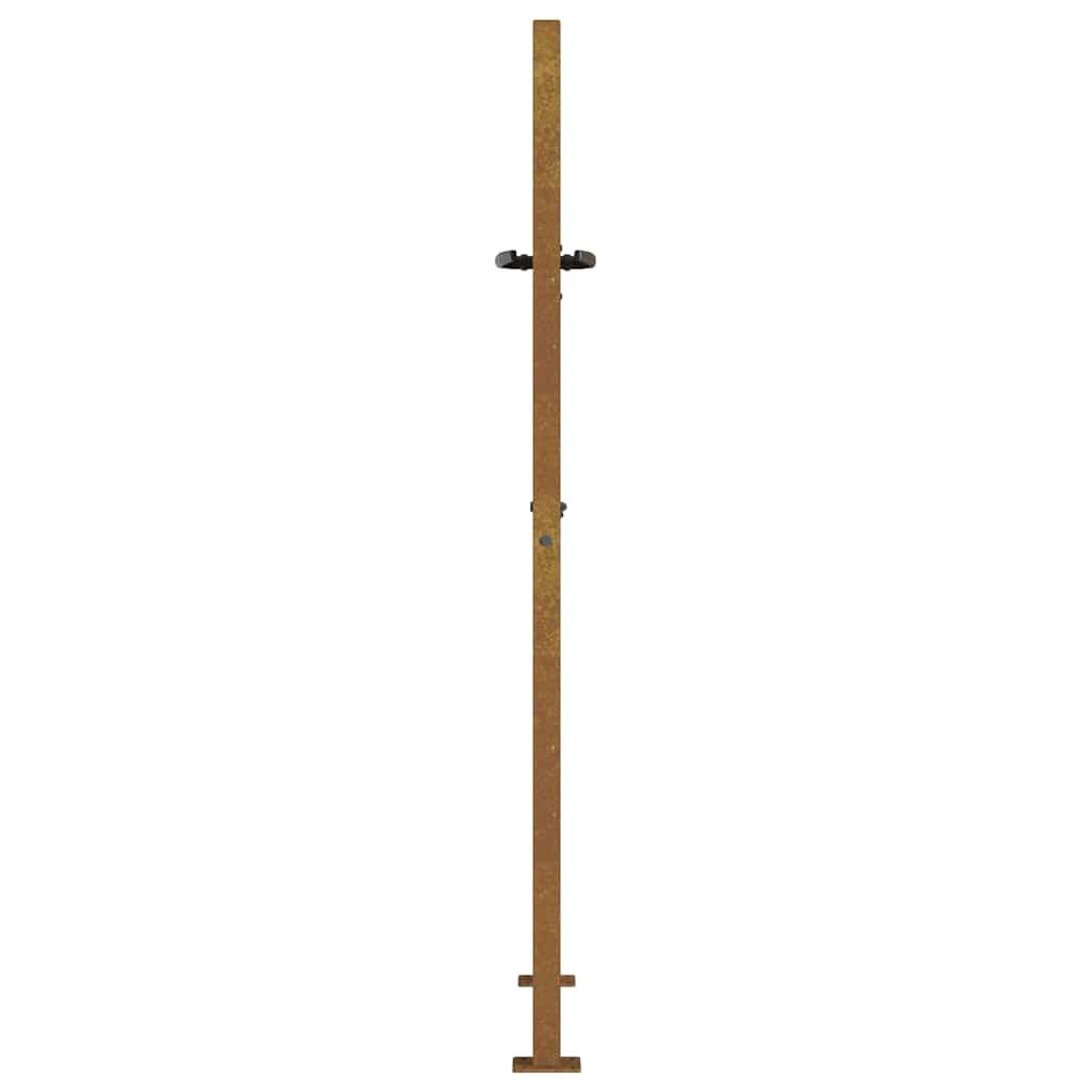 Garden Gate 100x125 cm Corten Steel Grass Design